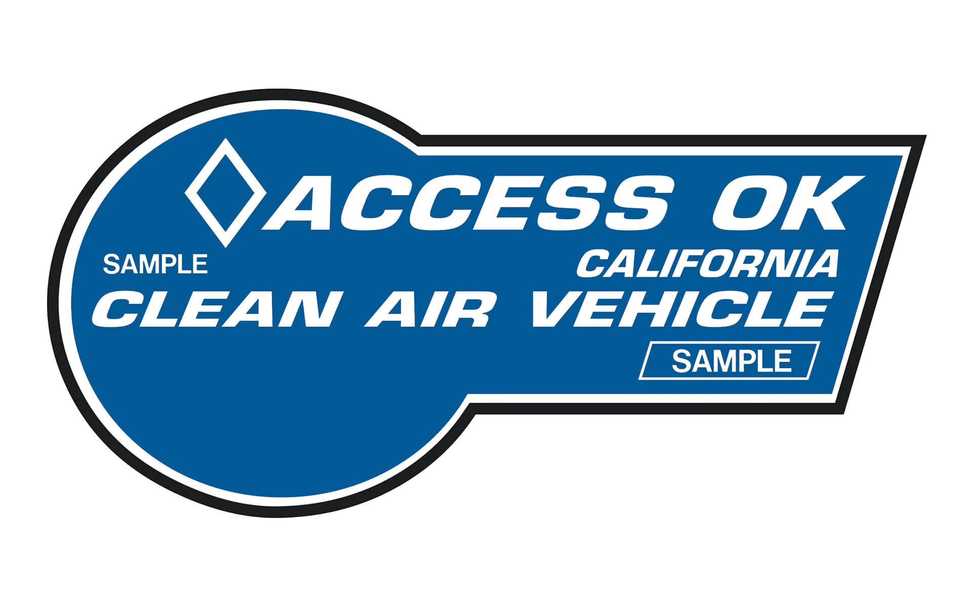 Clean Air Vehicle Sticker