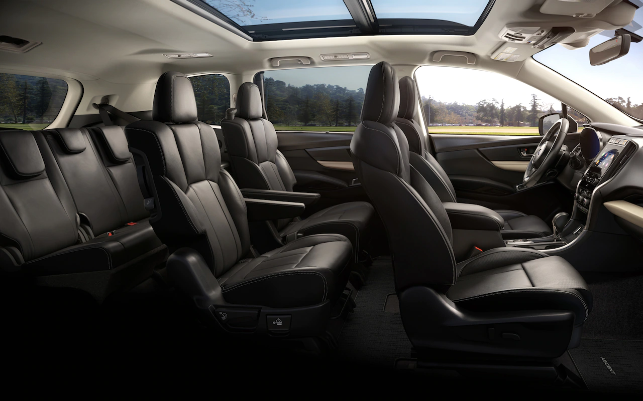 2022 Subaru Ascent with Slate Black Leather interior