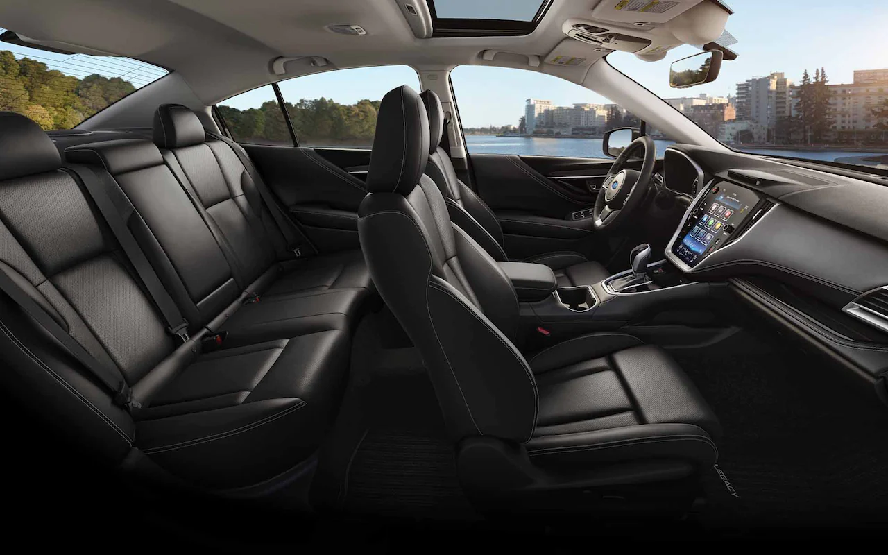 2022 Subaru Legacy Limited Slate Black Leather interior.
